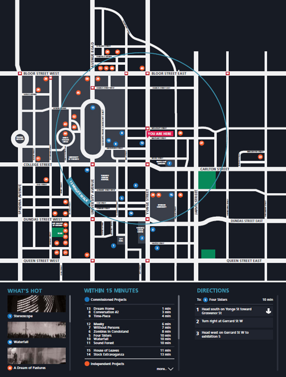 Shout Toronto - Touch Screen Map